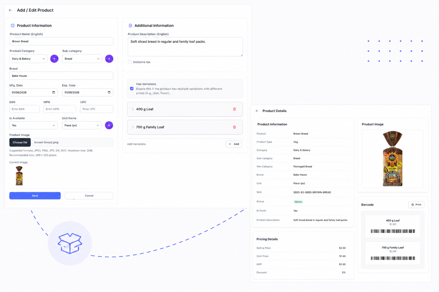 Effortless Product & Price Management